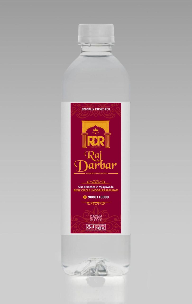 Raj Darbar custom water bottle